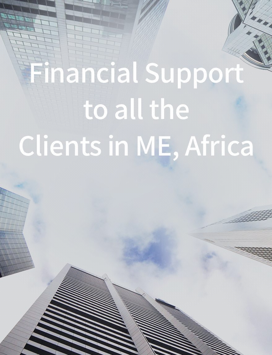 Financial Support to all the Clients in ME/Africa